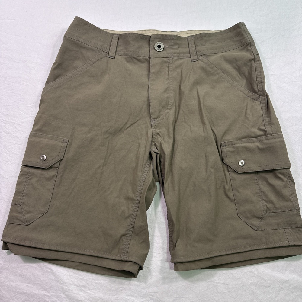 Kuhl stealth Convertible  Shorts Mens 30  Khaki Hiking Utility No Legs
